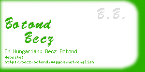 botond becz business card